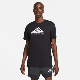 Nike: Чёрная футболка  Dri FIT Trail