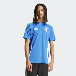 Adidas: Синяя футболка 