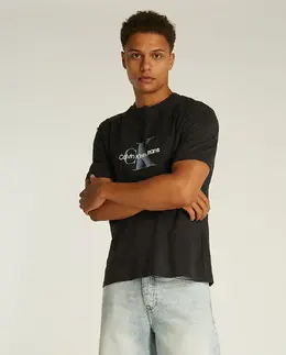 Calvin Klein Jeans: Чёрная футболка 