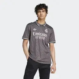Adidas: Серая футболка 