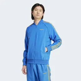 Adidas: Синяя куртка  Originals