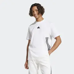 Adidas: Белая футболка 