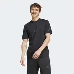 Adidas: Чёрная футболка 
