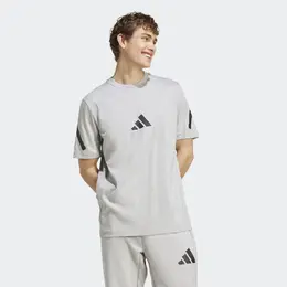 Adidas: Серая футболка 