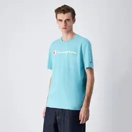 Champion: Голубая футболка 