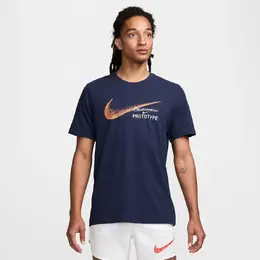 Nike: Чёрная футболка  Dri FIT