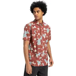 Quiksilver: Коричневая рубашка 