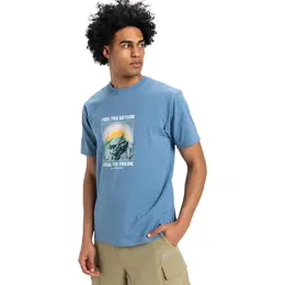Quiksilver: Голубая футболка 