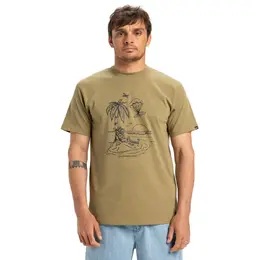 Quiksilver: Бежевая футболка 