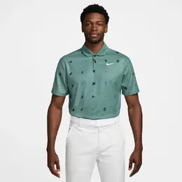 Nike: Зелёное поло  Dri FIT