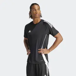 Adidas: Чёрная футболка  Tiro