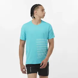 Salomon: Синяя футболка 