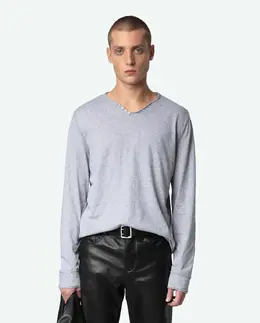 Zadig & Voltaire: Серая футболка  Tunisien