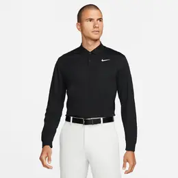 Nike: Чёрное поло  Dri FIT