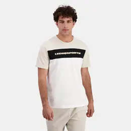 Le Coq Sportif: Бежевая футболка 