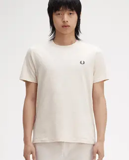 Fred Perry: Бежевая футболка 