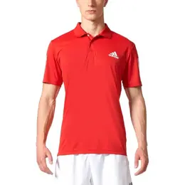 Adidas: Красное поло 