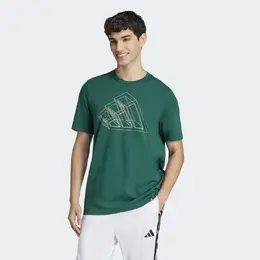 Adidas: Зелёная футболка 