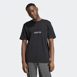 Adidas: Чёрная футболка 