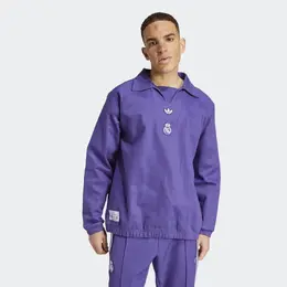 Adidas: Фиолетовая толстовка  Madrid