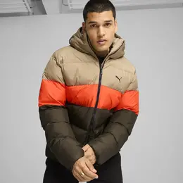 PUMA: Зелёный пуховик 