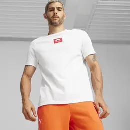 PUMA: Белая футболка  Ess