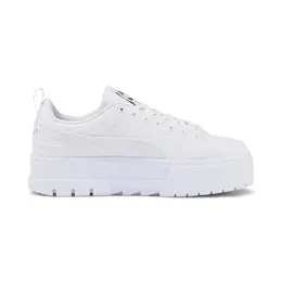 PUMA: Белые кроссовки  Mayze