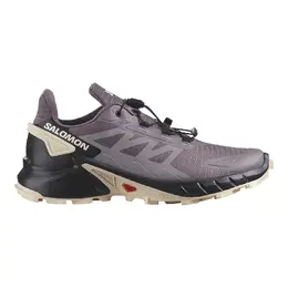 Salomon: Серые кроссовки 