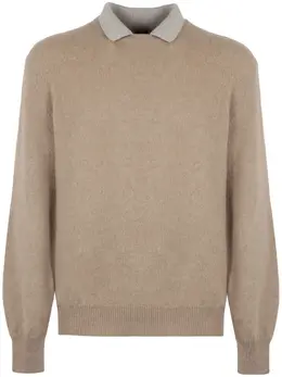 Kiton: Бежевый свитер 