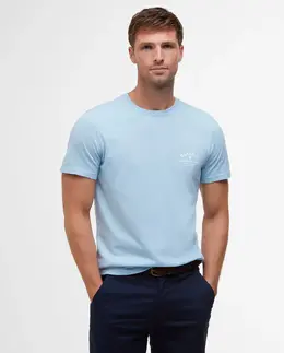 Barbour: Голубая футболка 