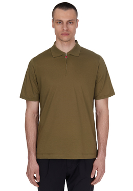 KITON: Зелёное поло 
