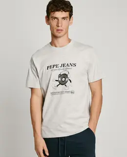 Pepe Jeans: Футболка с принтом 