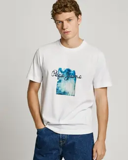 Pepe Jeans: Футболка с принтом 