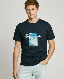 Pepe Jeans: Футболка с принтом 