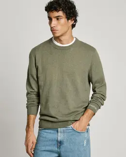 Pepe Jeans: Зелёный свитер 