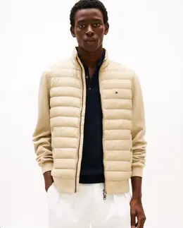 Tommy Hilfiger: Бежевый пуховик 