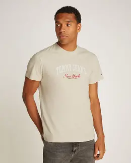 Tommy Jeans: Жёлтая футболка 
