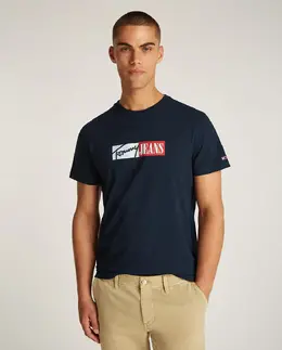 Tommy Jeans: Тёмная футболка 