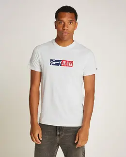 Tommy Jeans: Футболка с принтом 