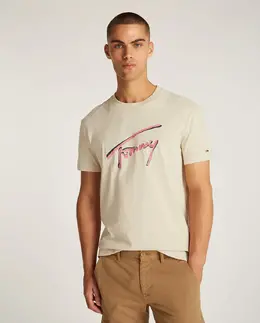 Tommy Jeans: Жёлтая футболка 