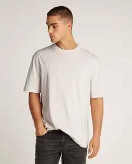 Calvin Klein Jeans: Серая футболка 