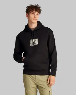 Calvin Klein Jeans: Чёрная толстовка 