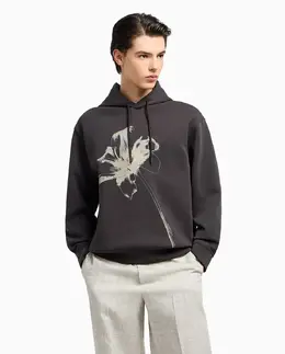 Emporio Armani: Чёрная толстовка 