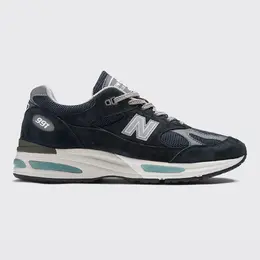 New Balance: Тёмные кроссовки  991