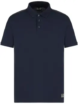 Ea7 Emporio Armani: Синее поло 