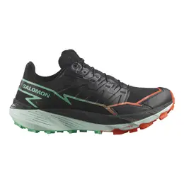 Salomon: Чёрные кроссовки 