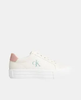 Calvin Klein: Белые кроссовки 