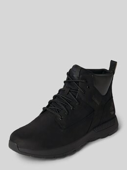 Timberland: Чёрные ботинки 