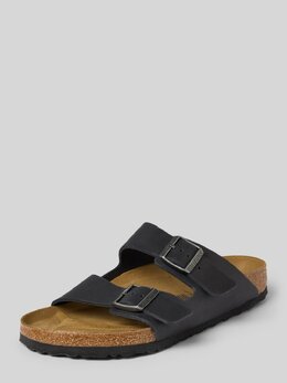 Birkenstock: Чёрные шлёпанцы 