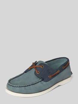 Timberland: Синие мокасины 